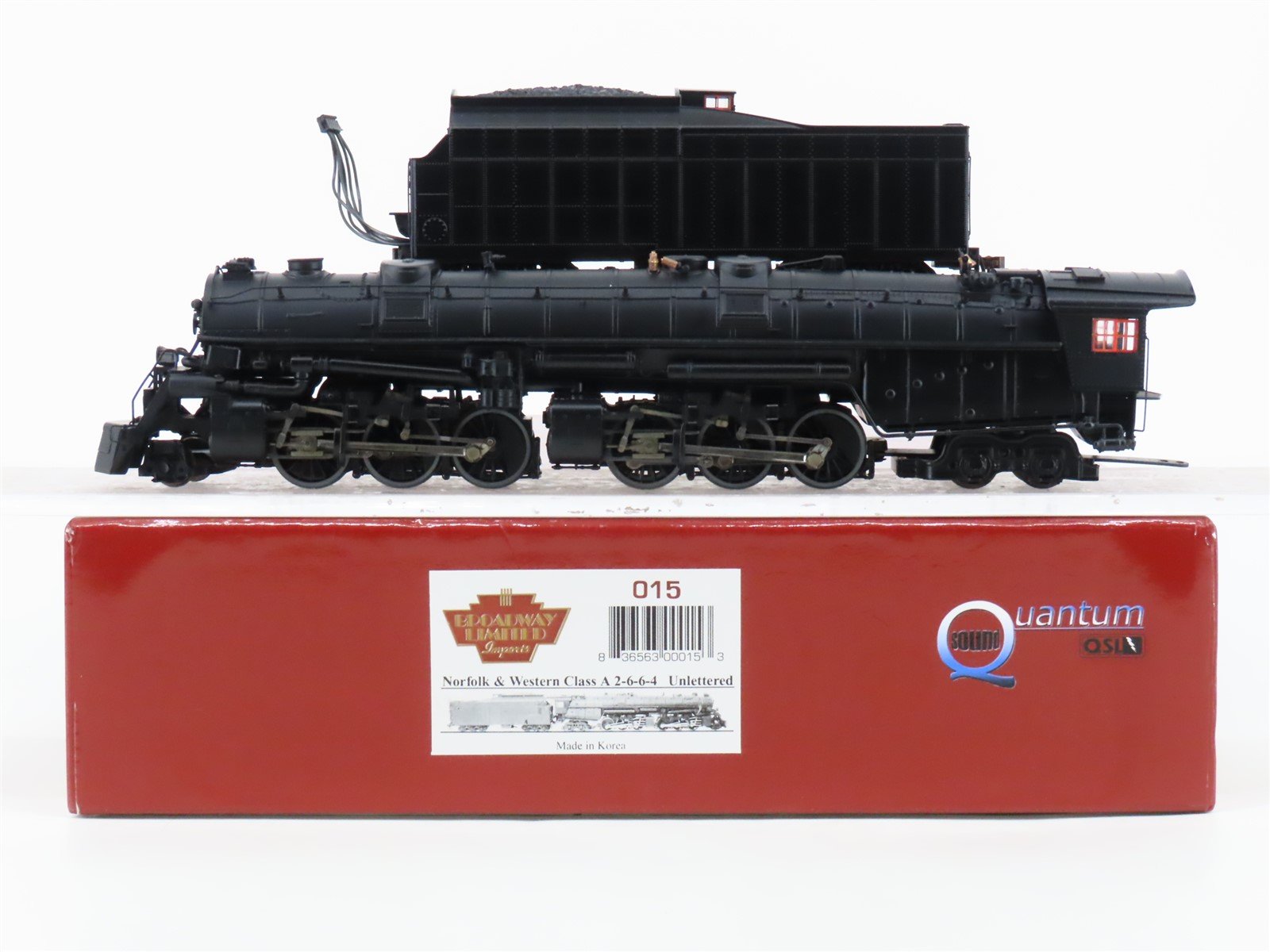 HO Broadway Limited BLI 015 Unlettered 2-6-6-4 Class A Steam w/ DCC & Sound