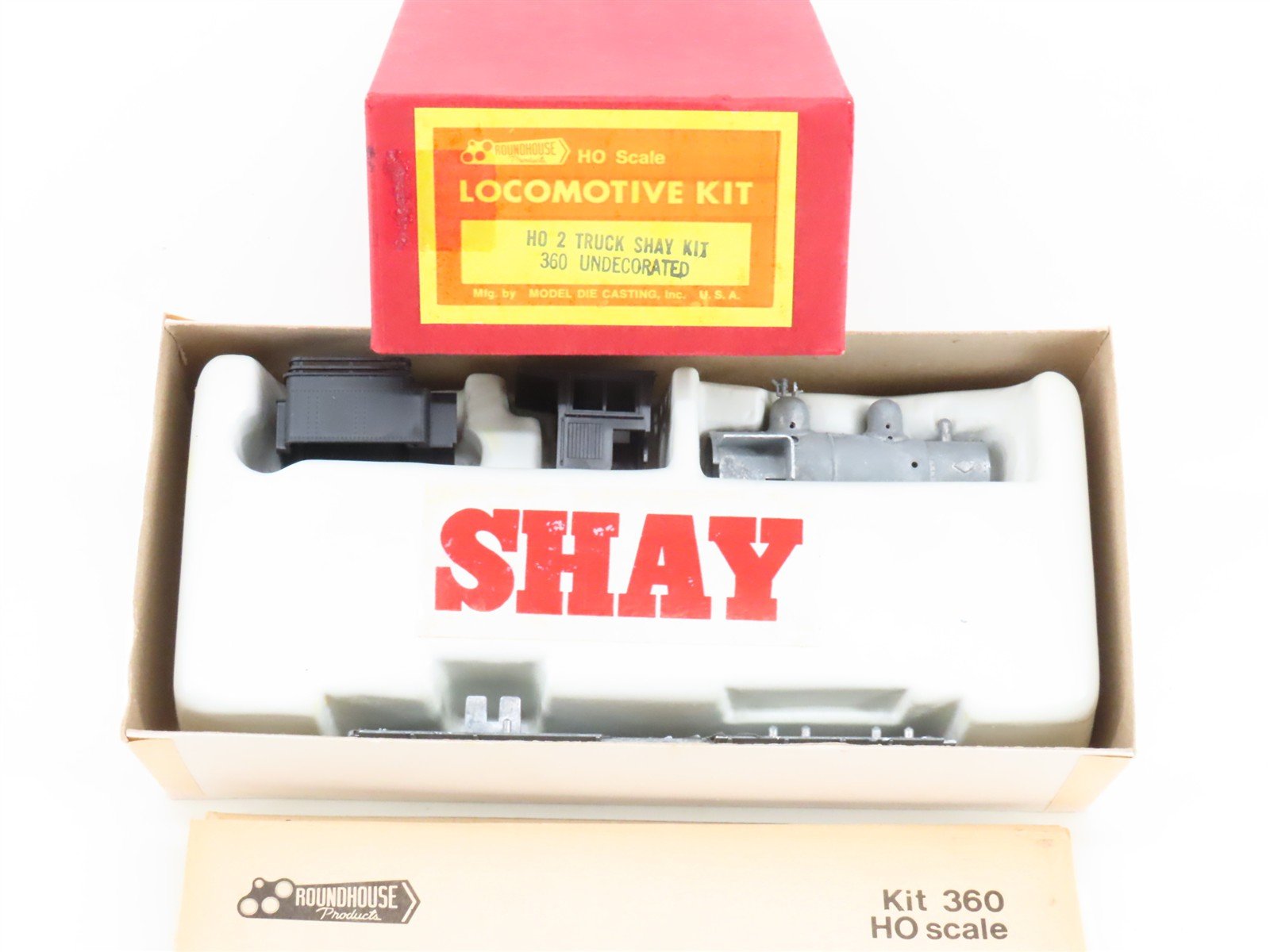HO Scale Roundhouse Kit #360 Undecorated Class B 42-Ton 2-Truck Shay Steam