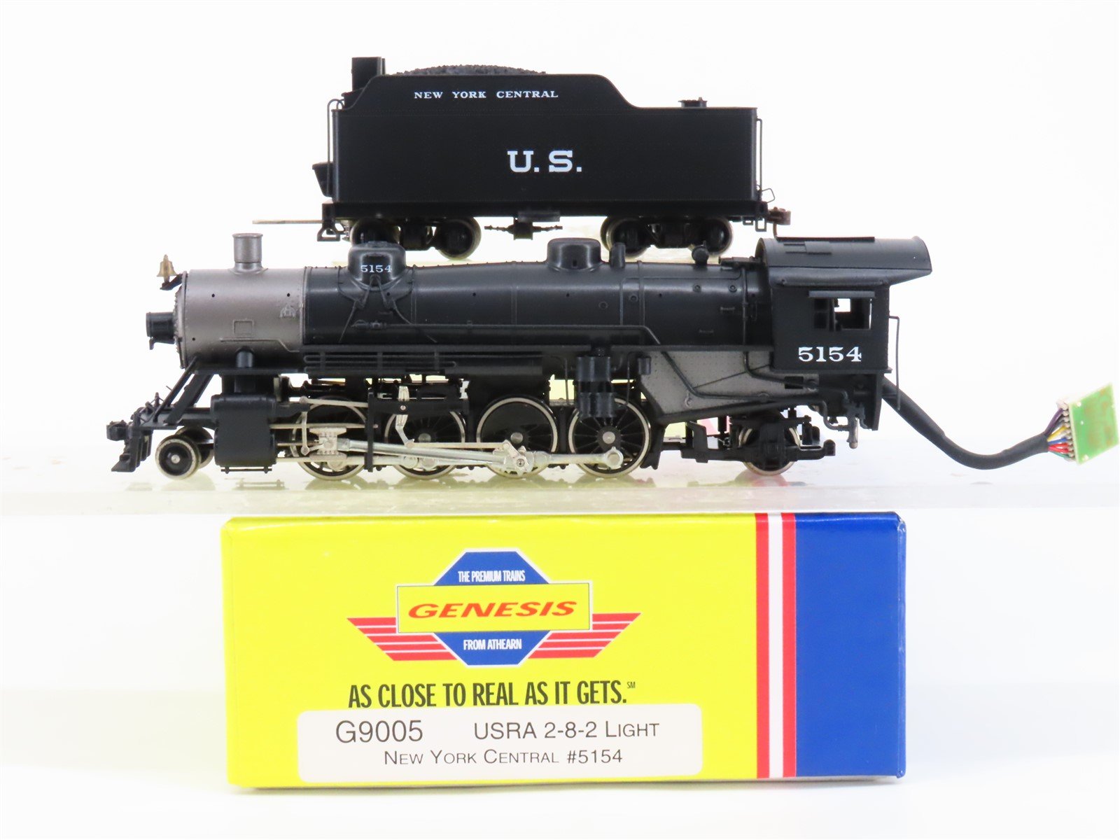 HO Scale Athearn Genesis G9005 NYC "U.S." 2-8-2 Light Steam #5154 - DCC Ready