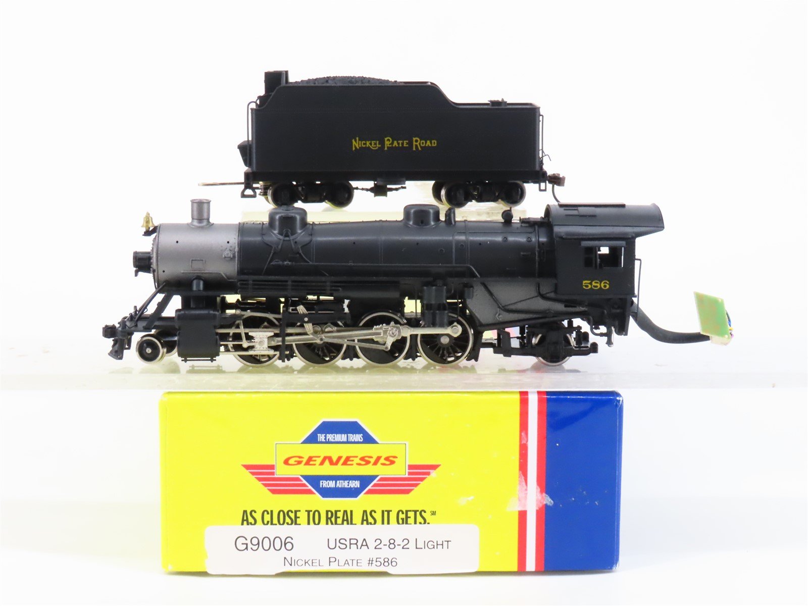 HO Athearn Genesis G9006 NKP Nickel Plate Road 2-8-2 Light Steam #586 -DCC Ready