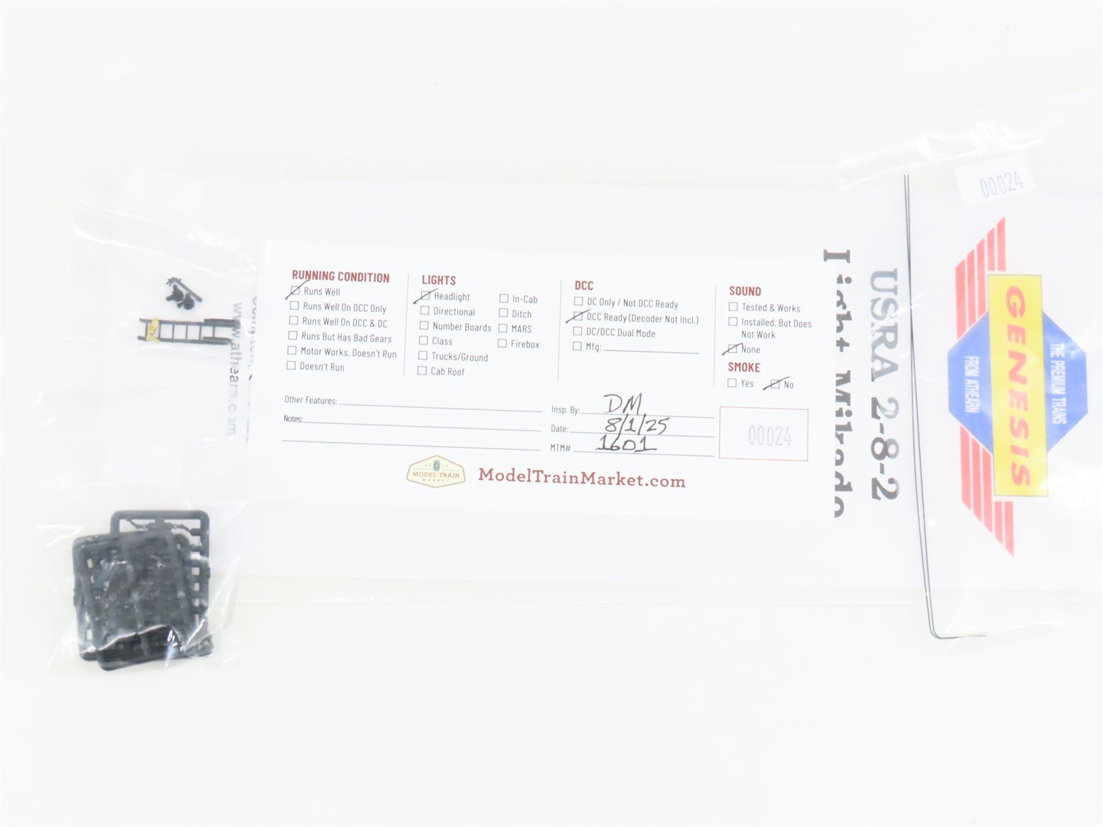 HO Athearn Genesis G9006 NKP Nickel Plate Road 2-8-2 Light Steam #586 -DCC Ready