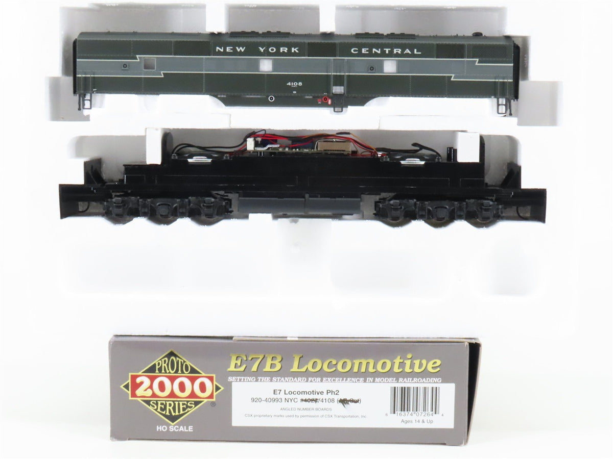 HO Proto 2000 920-40993 NYC New York Central EMD E7B Diesel #4108 w/ DCC &amp; Sound