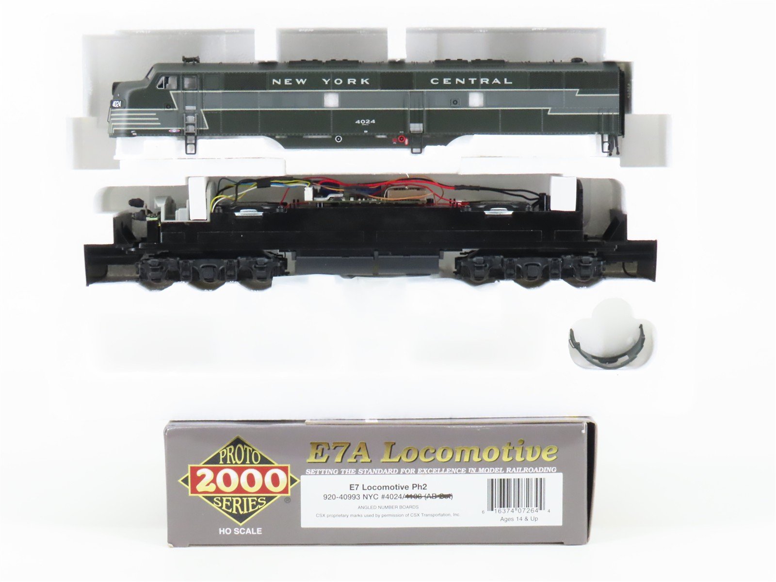 HO Proto 2000 920-40993 NYC New York Central EMD E7A Diesel #4024 w/ DCC & Sound