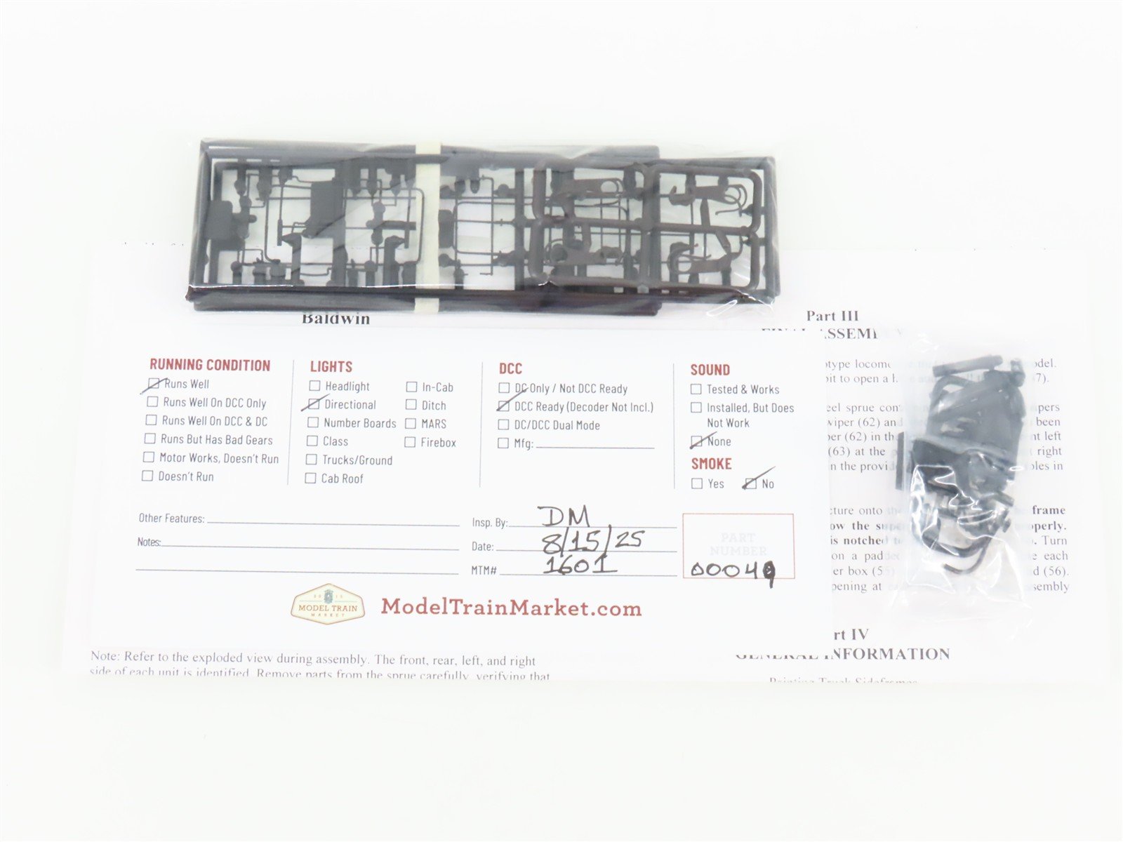 HO Scale Stewart 4700 Undecorated Baldwin VO-1000 Diesel - DCC Ready