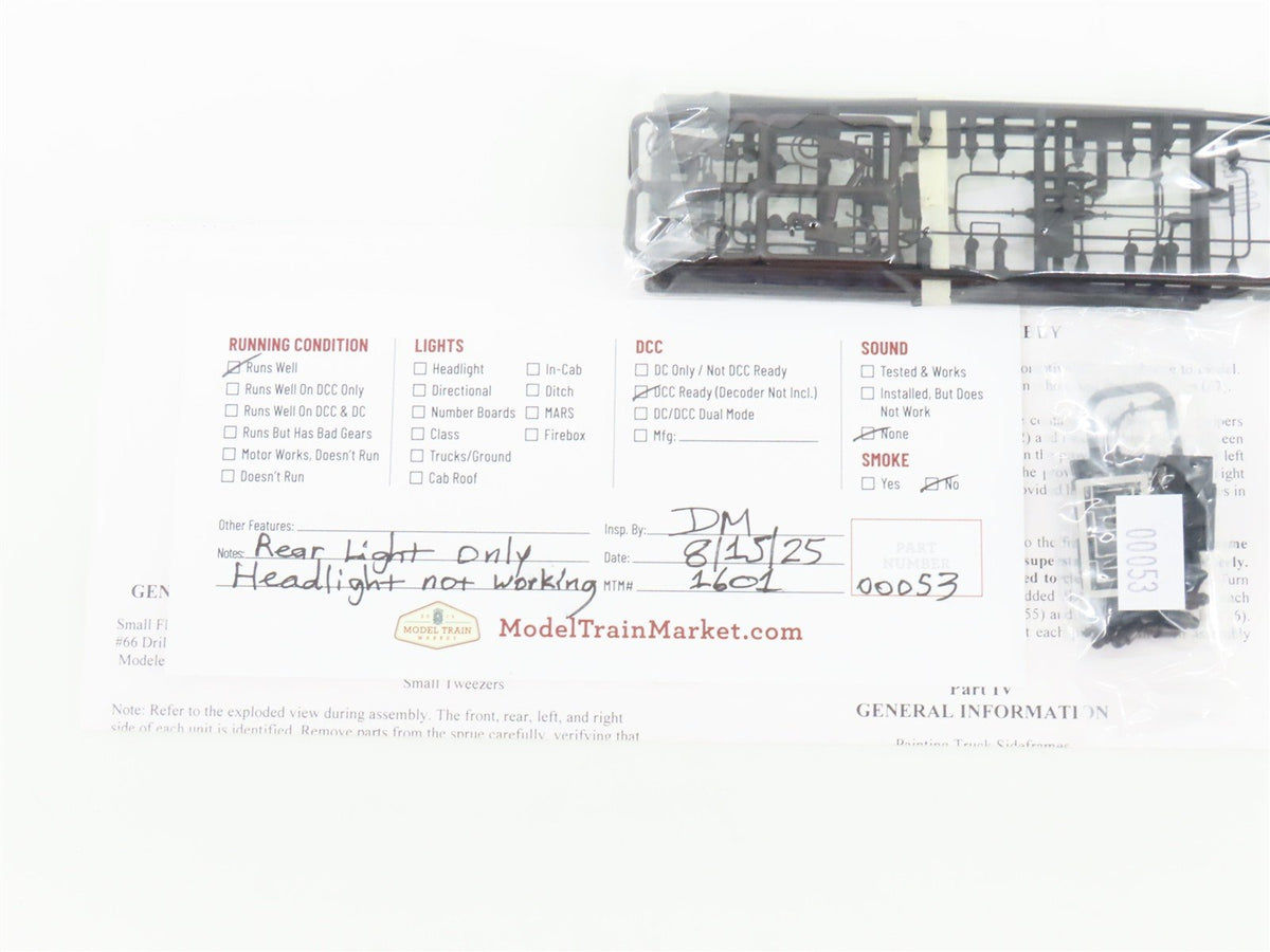 HO Scale Stewart 4702 Undecorated Baldwin VO-1000 Diesel - DCC Ready
