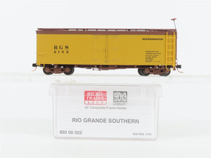 HOn3 Scale Micro-Trains MTL 85000022 RGS Rio Grande Southern 30' Reefer #2102