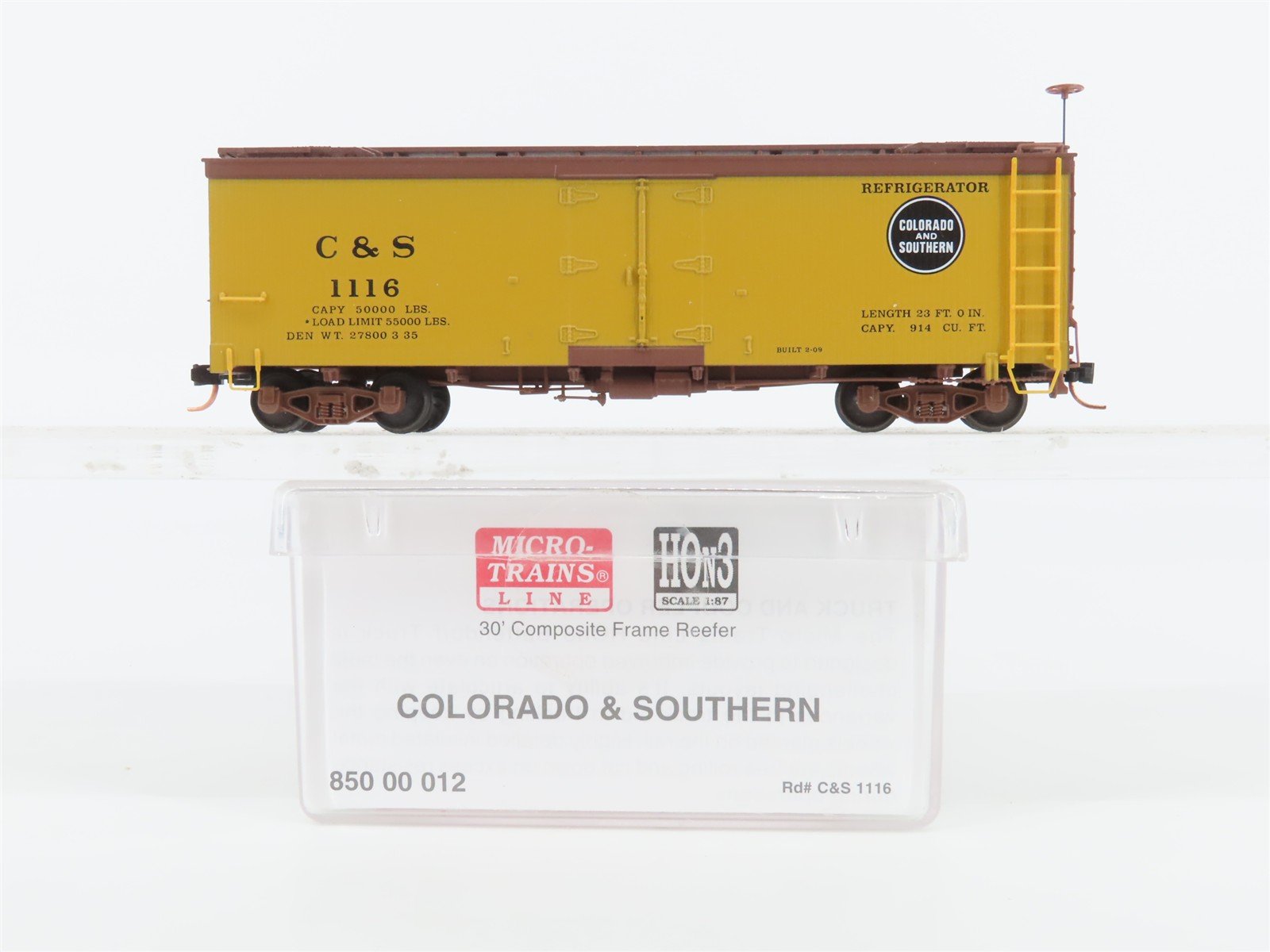 HOn3 Scale Micro-Trains MTL 85000012 C&S Colorado & Southern 30' Reefer #1116