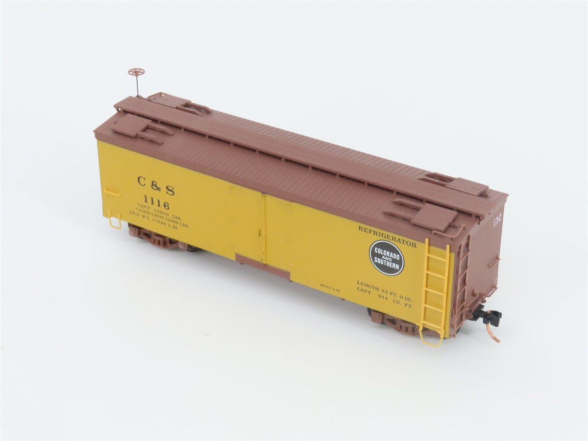HOn3 Scale Micro-Trains MTL 85000012 C&amp;S Colorado &amp; Southern 30&#39; Reefer #1116