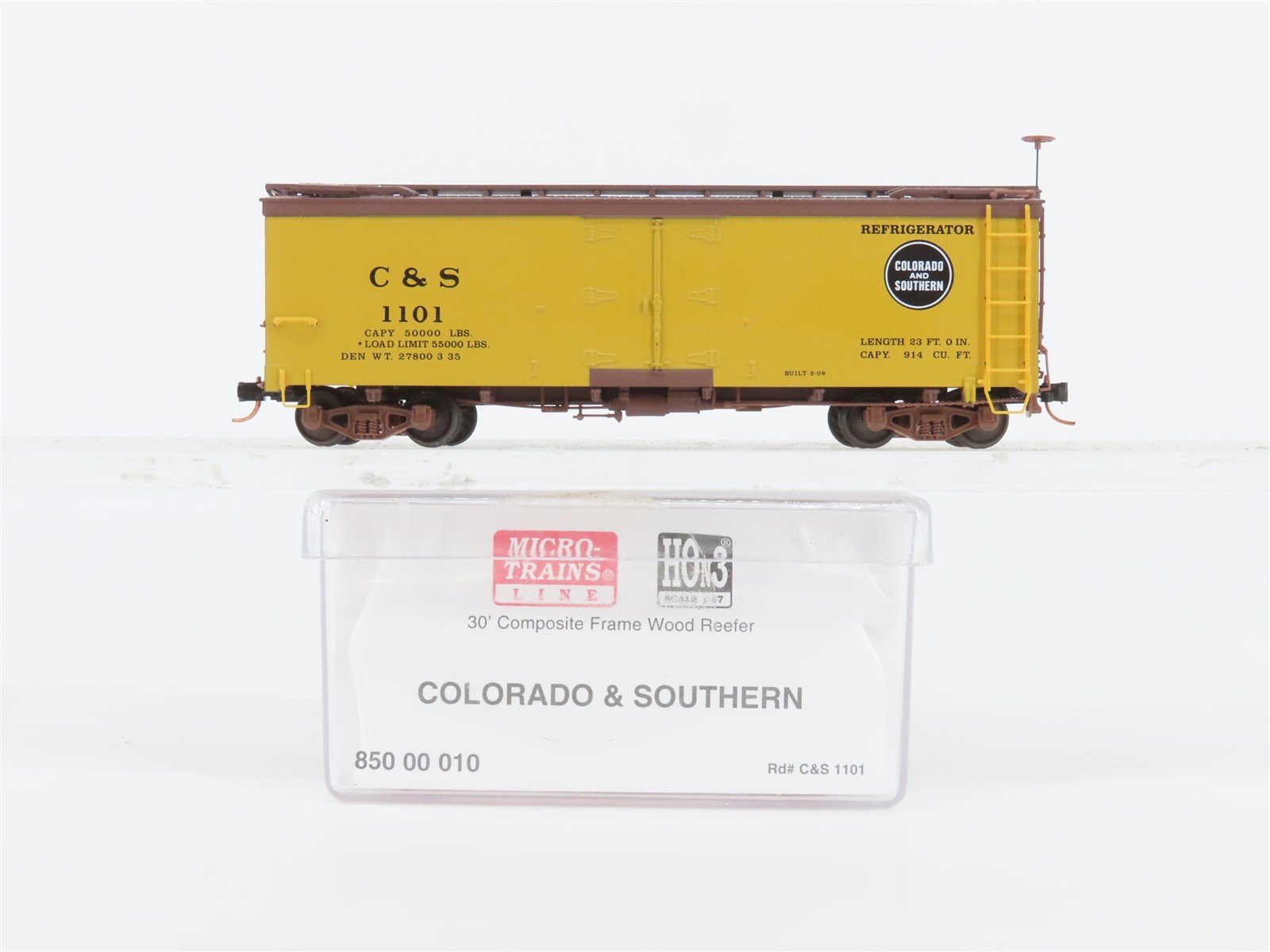 HOn3 Scale Micro-Trains MTL 85000010 C&S Colorado & Southern 30' Reefer #1101