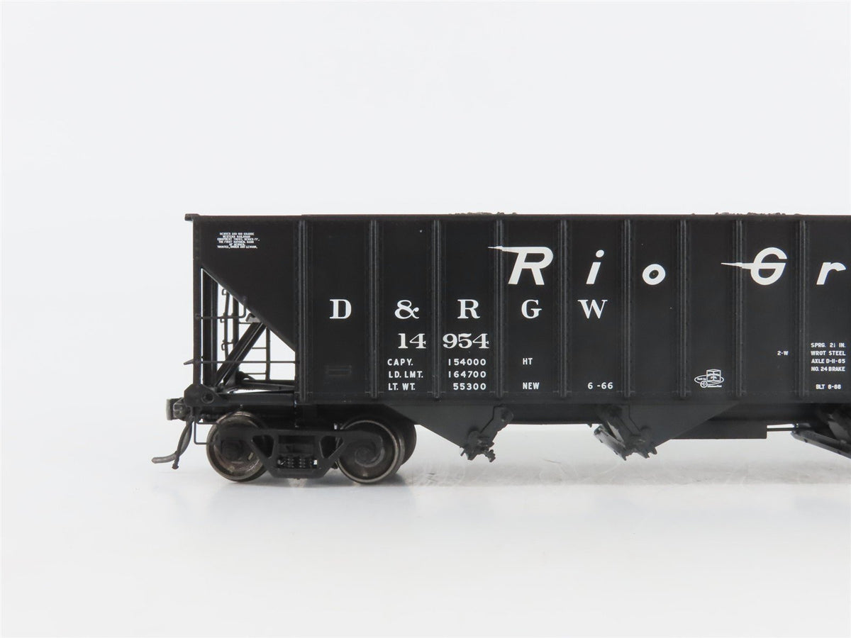 HO Scale Arrowhead ARR-1006-20 D&amp;RGW Rio Grande 3-Bay Hopper #14954 w/ Load