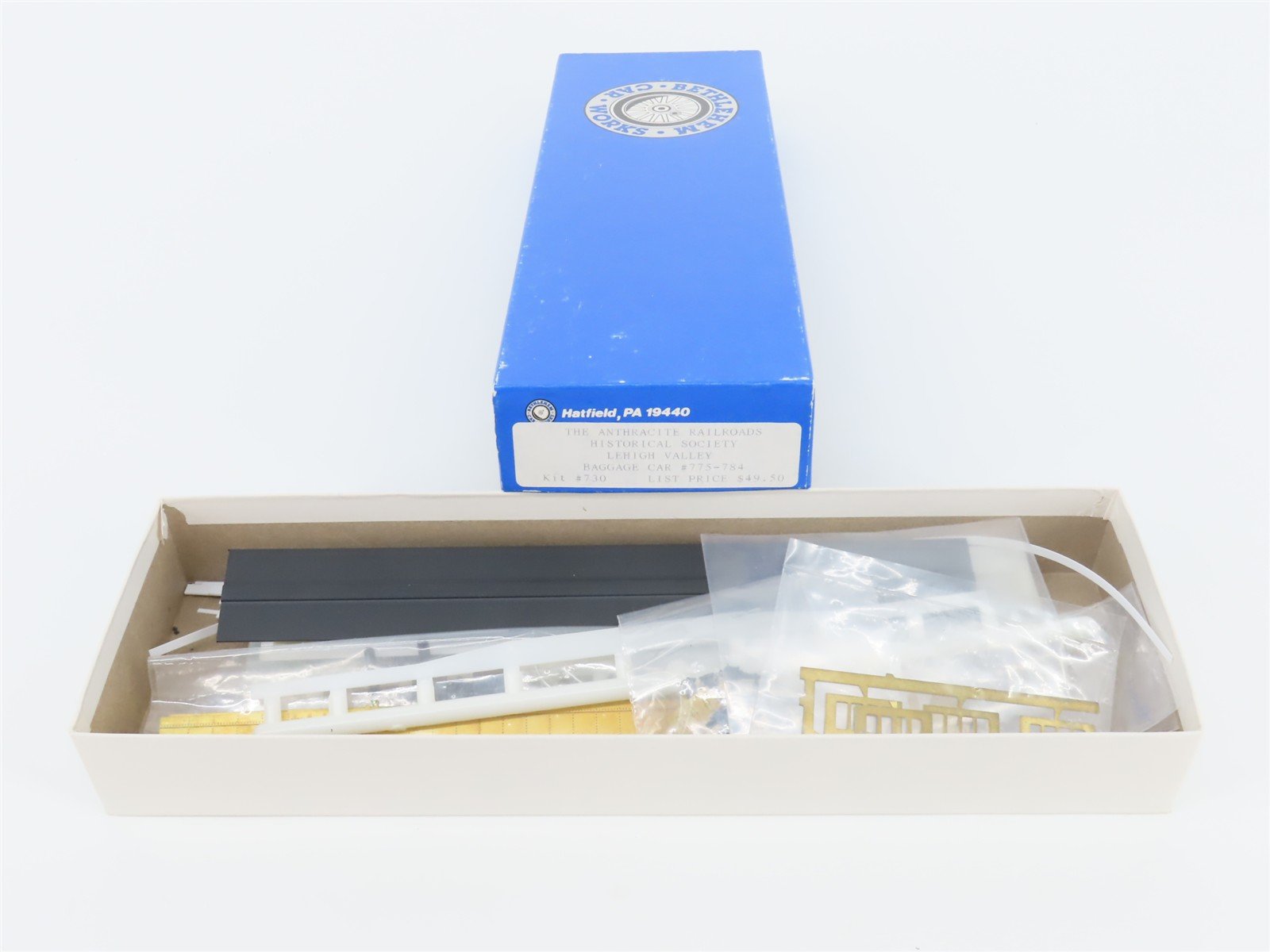 HO Bethlehem Car Works, Inc. Kit #730 Brass LV Lehigh Valley Baggage Passenger