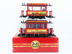 G Scale LGB Lehmann Grossbahn 20th Anniversary Street Trolley 2-Car Set