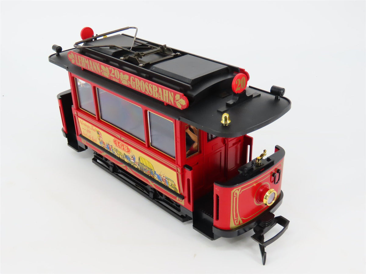G Scale LGB Lehmann Grossbahn 20th Anniversary Street Trolley 2-Car Set