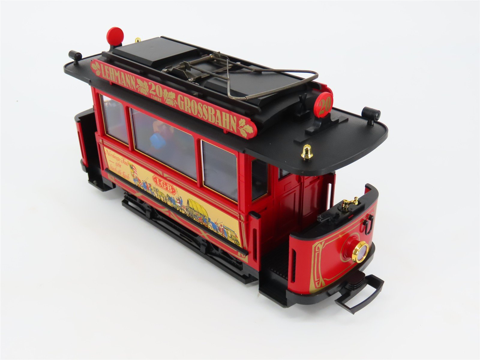 G Scale LGB Lehmann Grossbahn 20th Anniversary Street Trolley 2-Car Set
