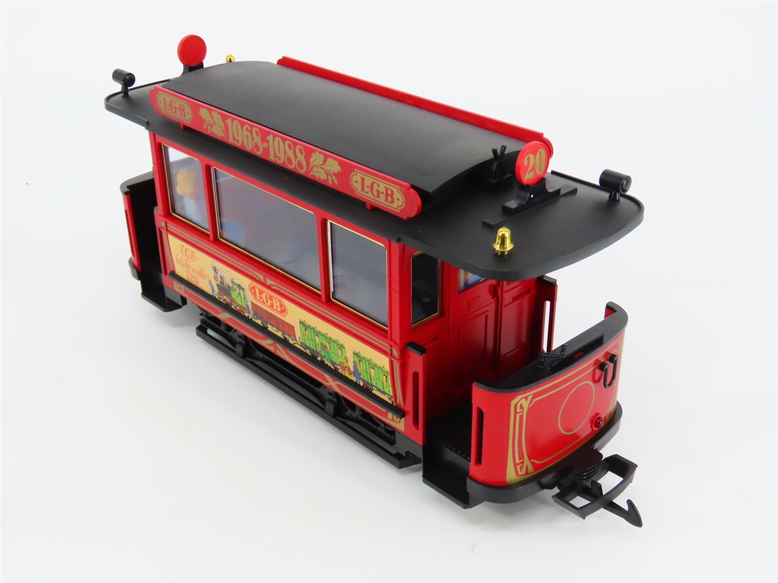 G Scale LGB Lehmann Grossbahn 20th Anniversary Street Trolley 2-Car Set