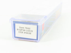 N Scale Life-Like 7842 CSX Transportation EMD GP38 Diesel Locomotive #6638