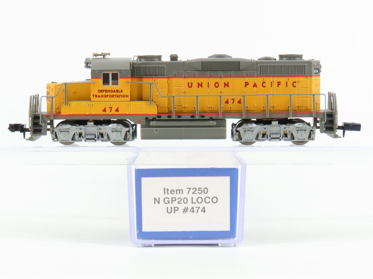 N Scale Life-Like 7250 UP Union Pacific EMD GP20 Diesel Locomotive #474