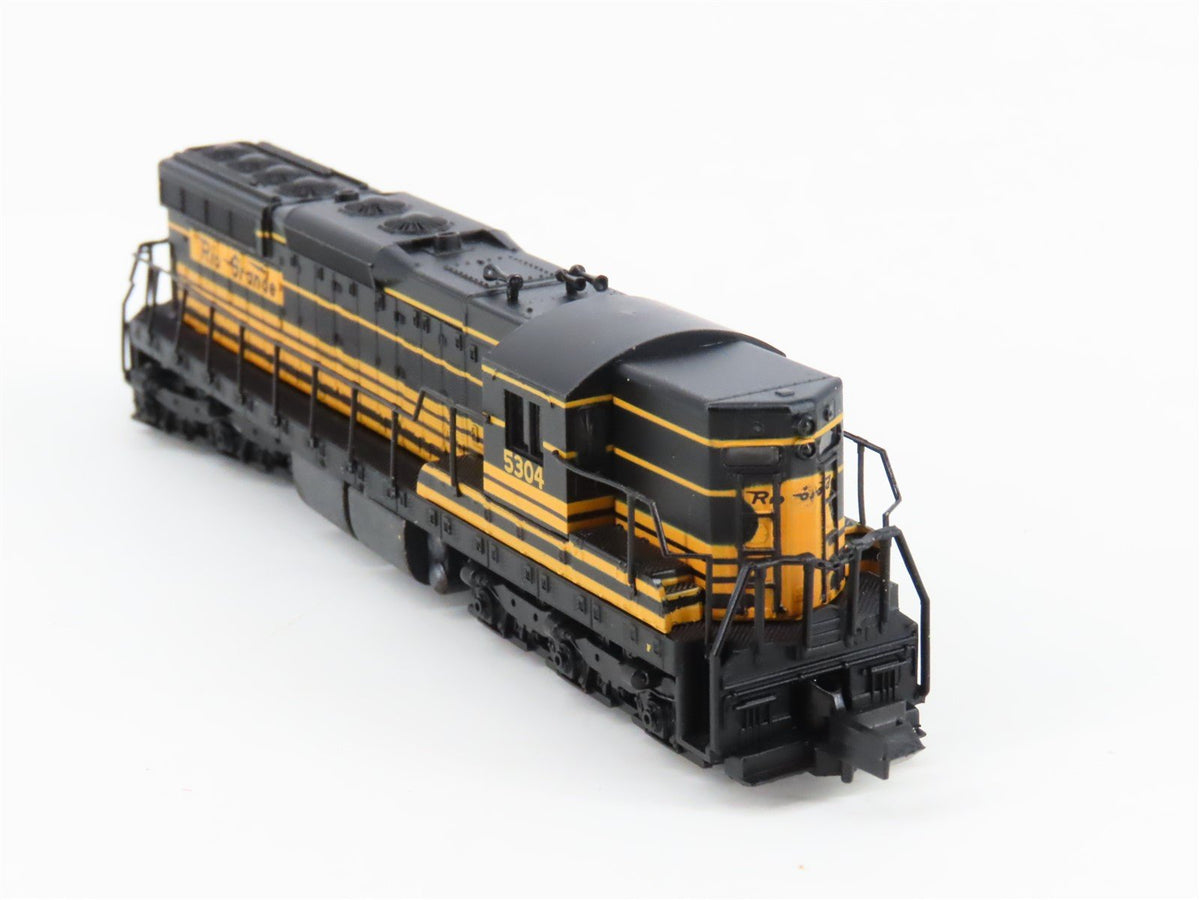 N Scale Life-Like 7760 D&amp;RGW Rio Grande EMD SD7 Diesel Locomotive #5304