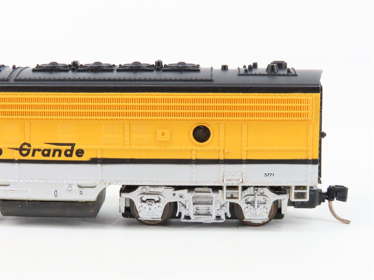 N Scale Life-Like D&amp;RGW Rio Grande EMD F7A Diesel Locomotive No#