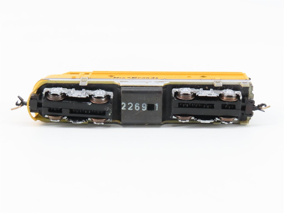 N Scale Life-Like D&amp;RGW Rio Grande EMD F7A Diesel Locomotive No#