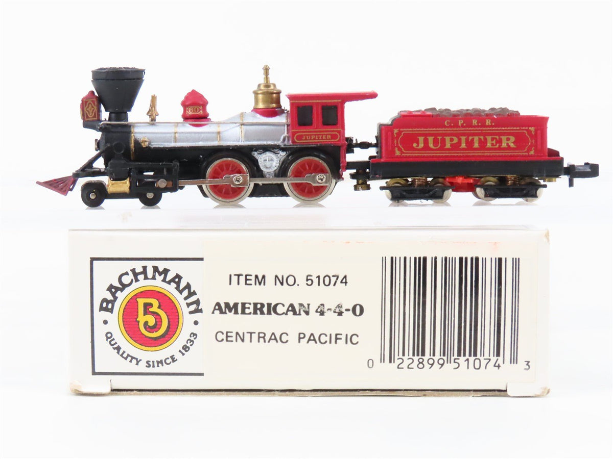 N Scale Bachmann 51074 CPRR Central Pacific 4-4-0 American Steam &quot;Jupiter&quot;