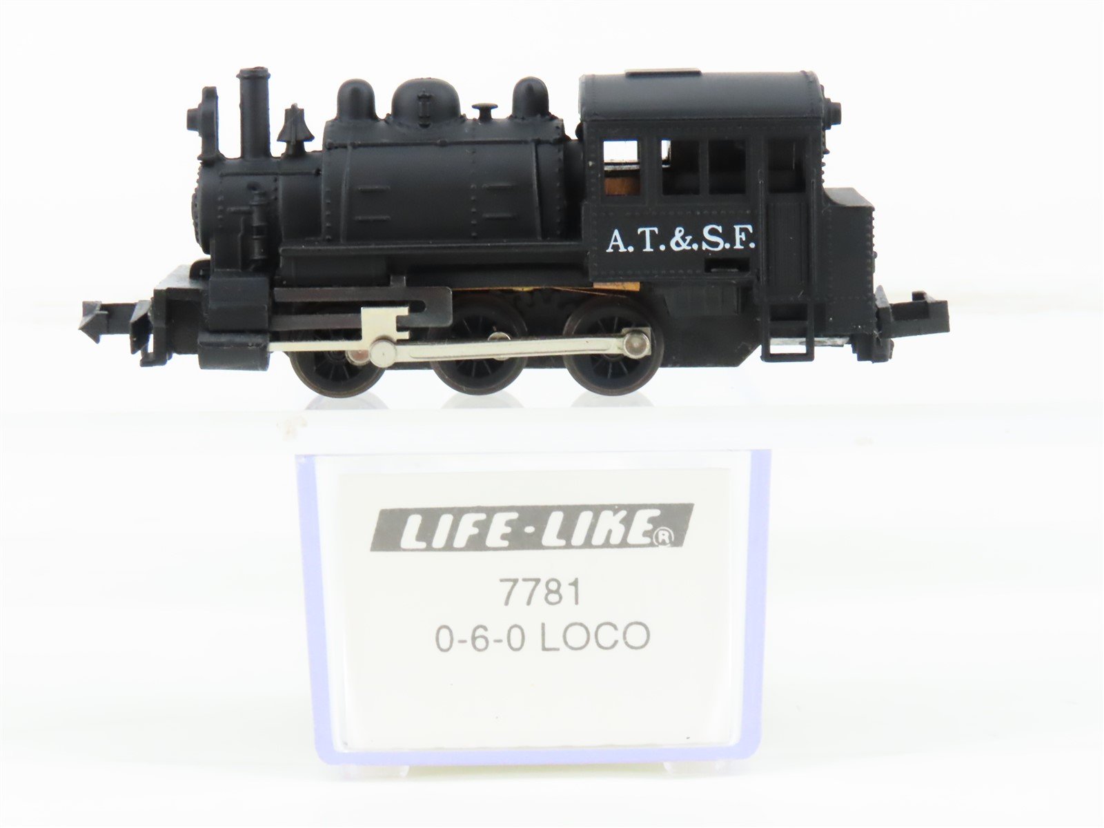 N Scale Life-Like 7781 ATSF Santa Fe 0-6-0ST Steam Switcher Locomotive No#