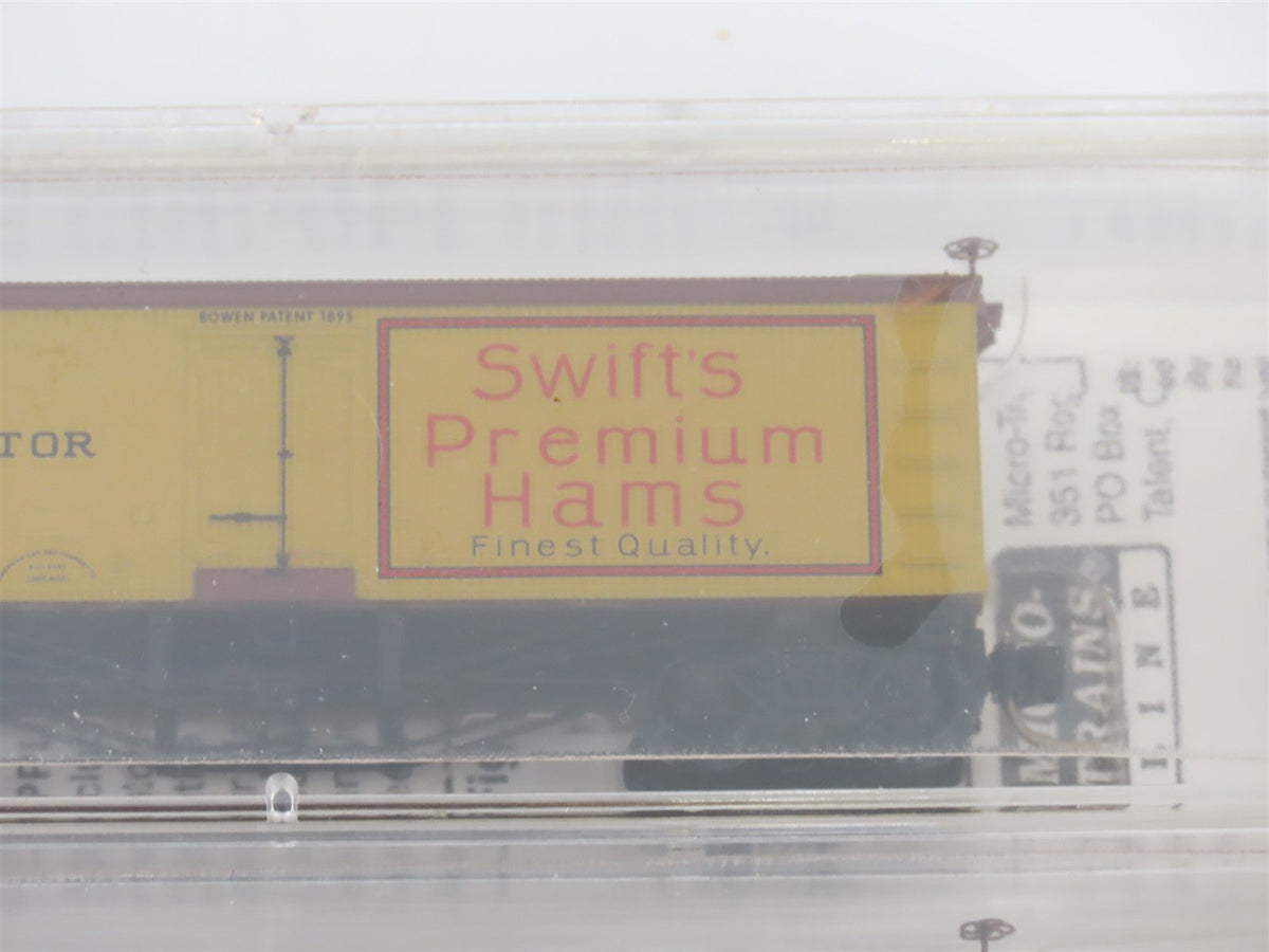N Scale Micro-Trains MTL 58072 Meat-Packers of Chicago 36&#39; Reefer 3-Pack Sealed