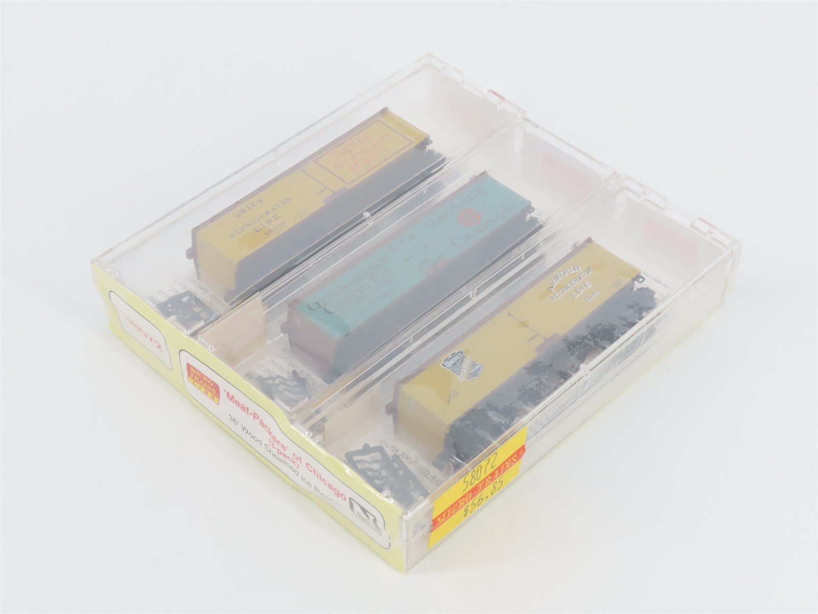 N Scale Micro-Trains MTL 58072 Meat-Packers of Chicago 36' Reefer 3-Pack Sealed