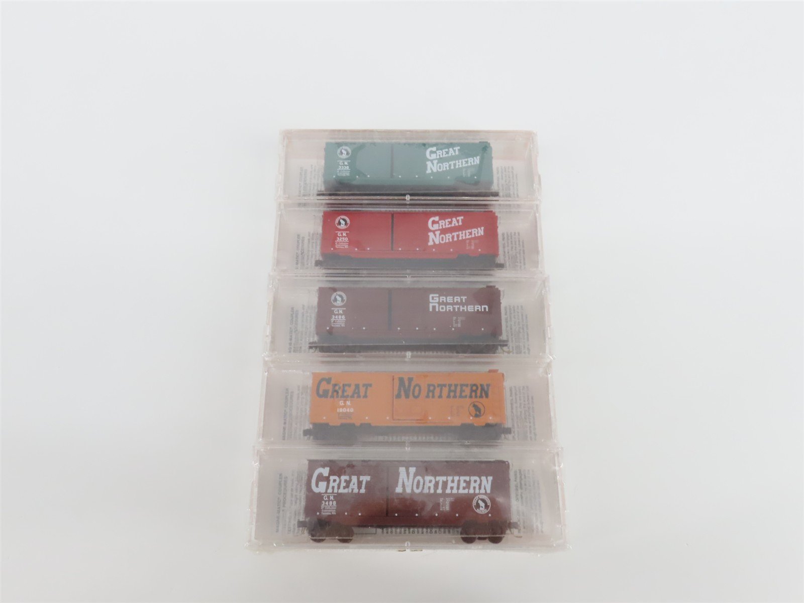 N Micro-Trains MTL NSC Special Run GN Great Northern 40' Box Car 5-Pack Sealed