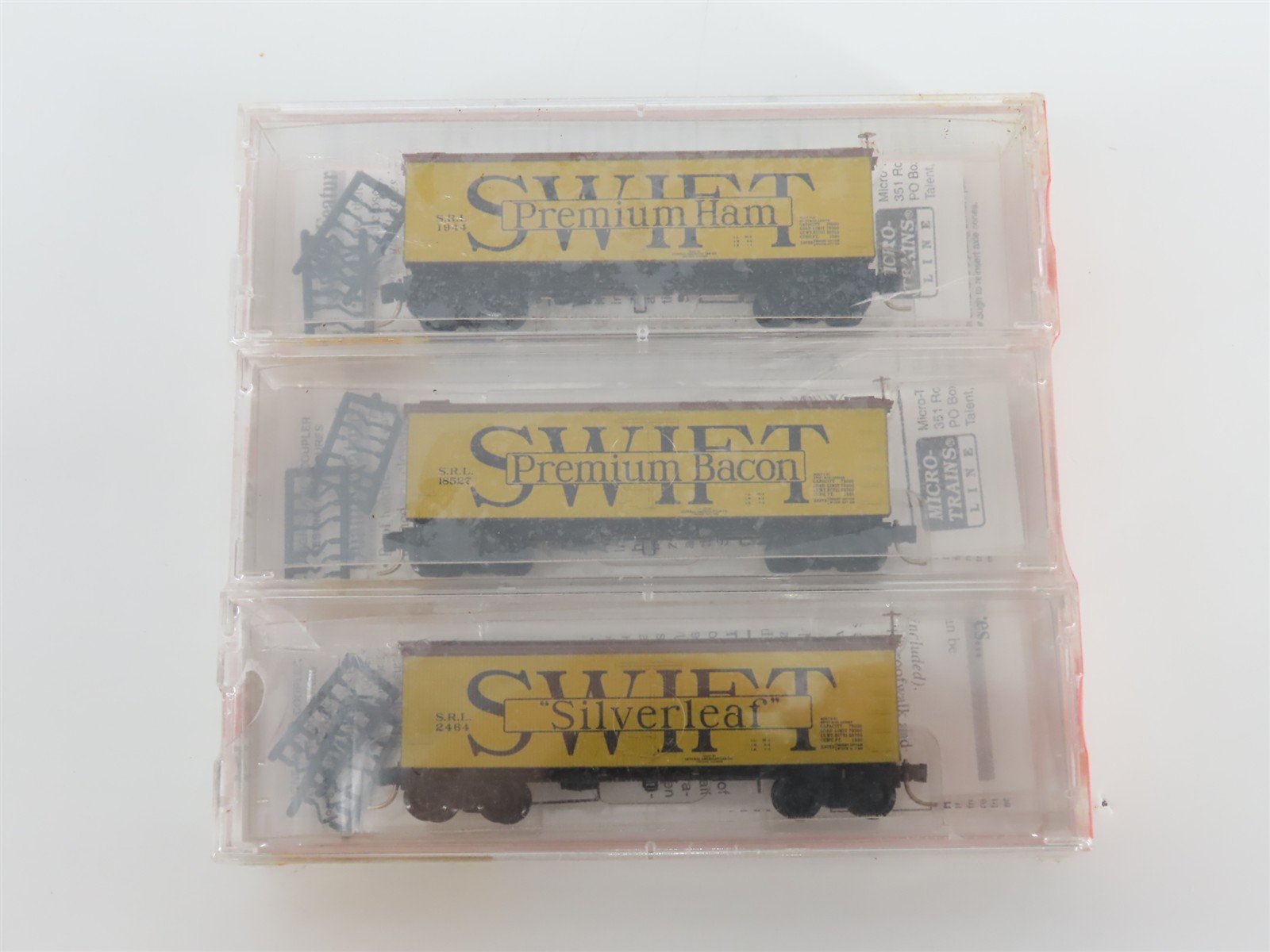 N Scale Micro-Trains MTL 58512 SRL Swift Premium Special Reefer 3-Pack Sealed