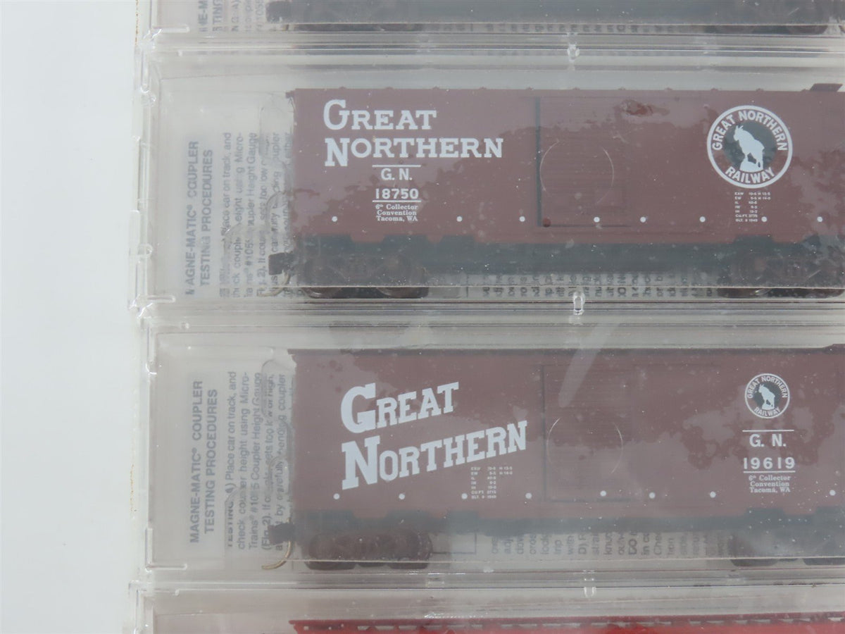 N Micro-Trains MTL NSC Special Run GN Great Northern 40&#39; Box Car 5-Pack Sealed