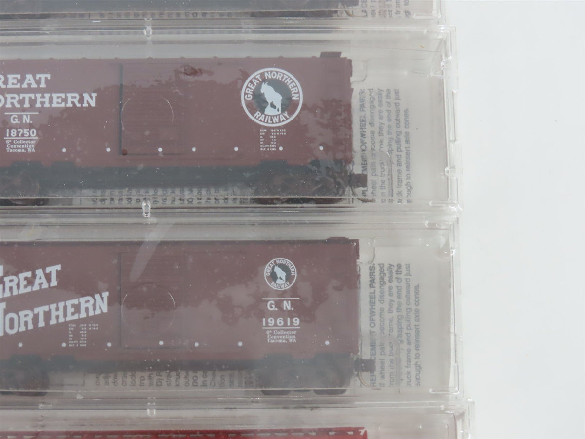 N Micro-Trains MTL NSC Special Run GN Great Northern 40&#39; Box Car 5-Pack Sealed