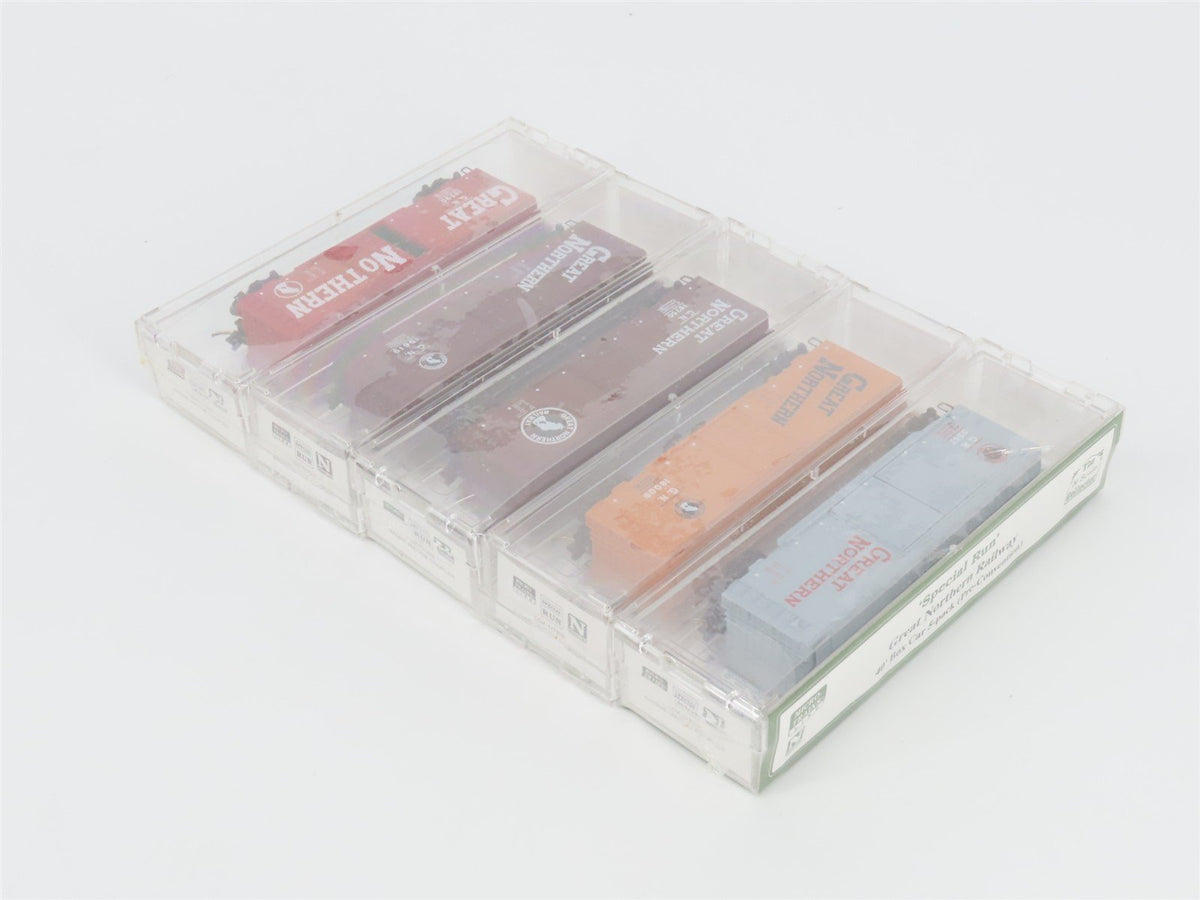 N Micro-Trains MTL NSC Special Run GN Great Northern 40&#39; Box Car 5-Pack Sealed