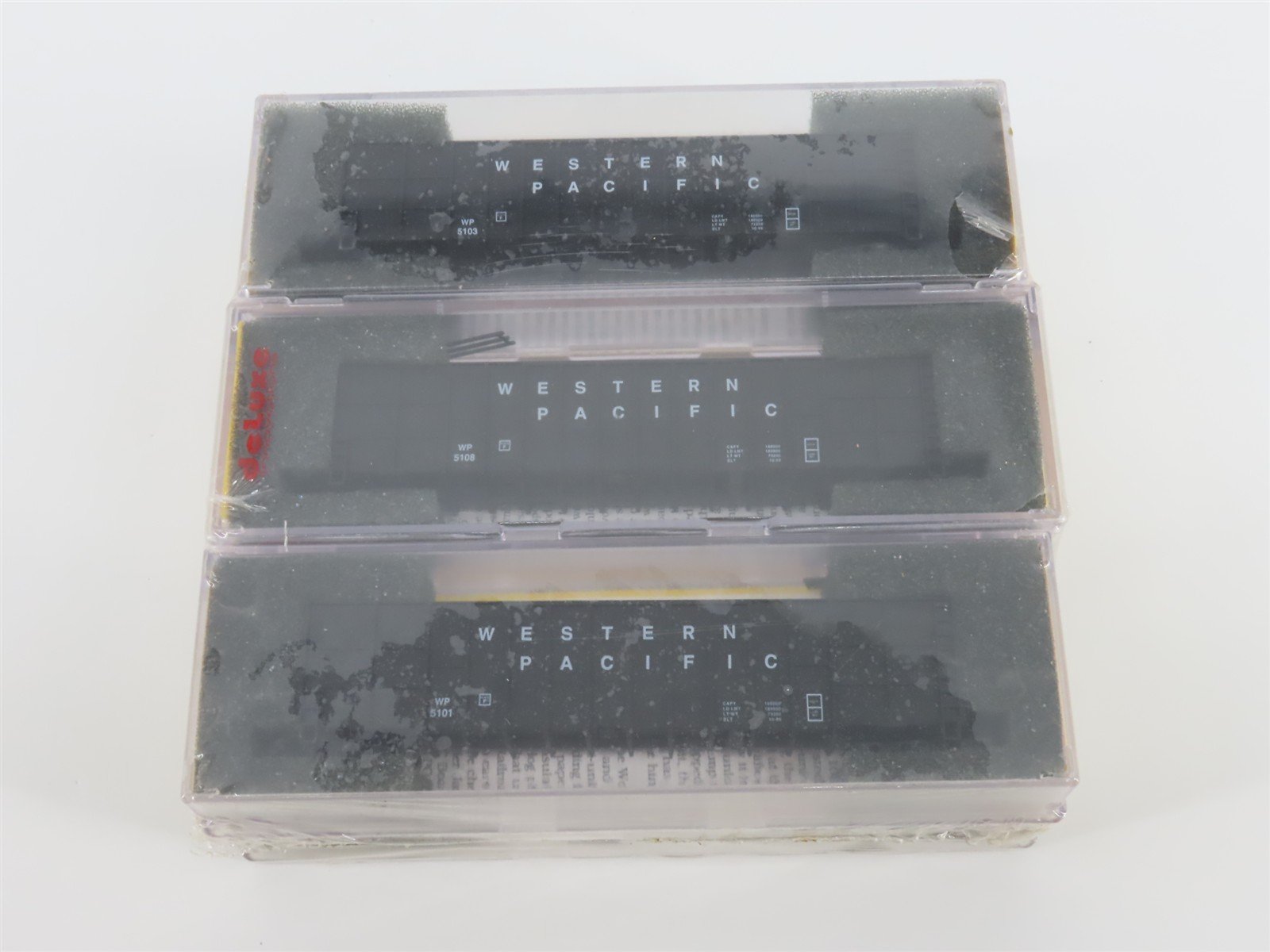 N Scale Deluxe Innovations 10070 WP Western Pacific Woodchip Car 6-Pack Sealed