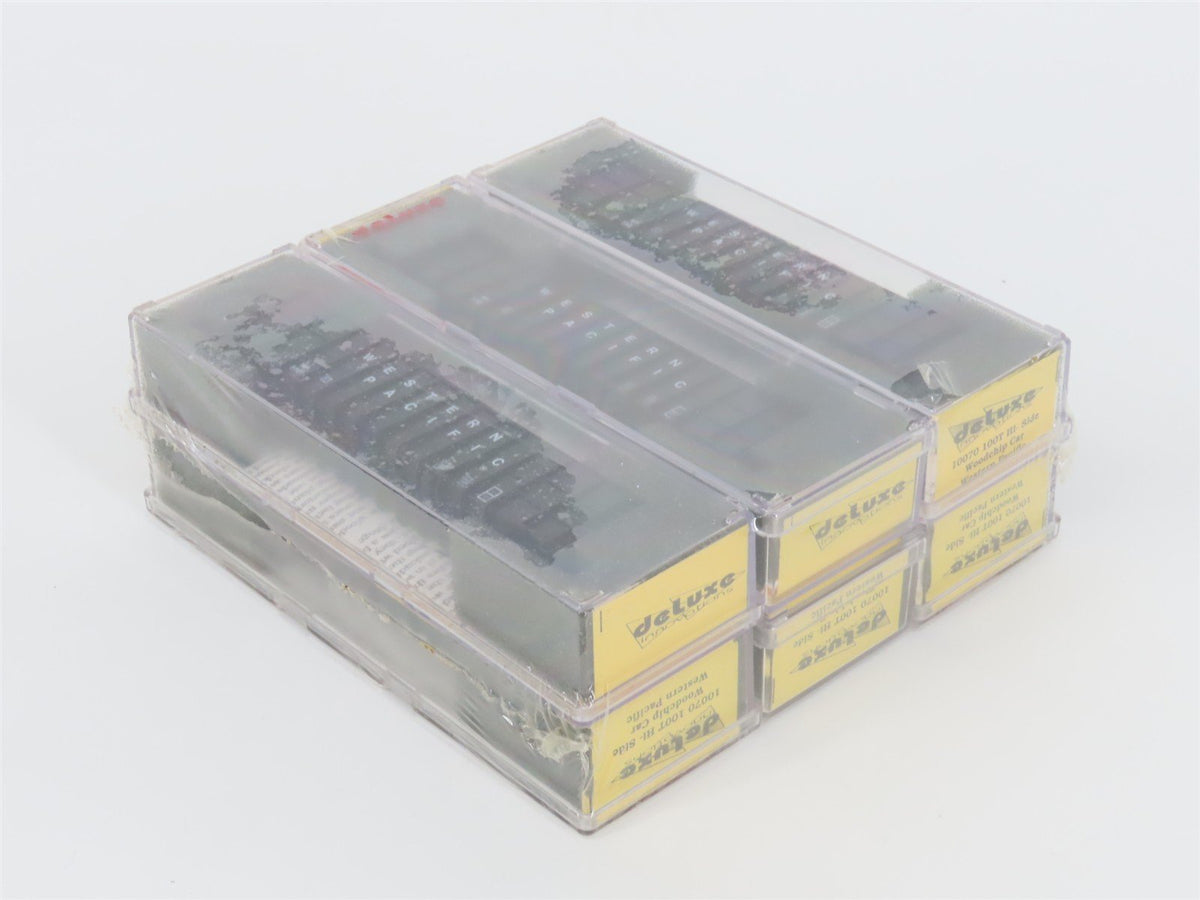 N Scale Deluxe Innovations 10070 WP Western Pacific Woodchip Car 6-Pack Sealed