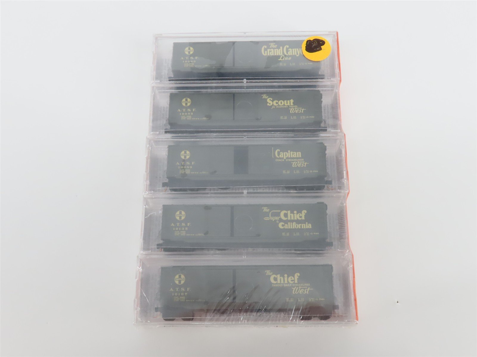 N Scale Micro-Trains MTL 34262 ATSF Santa Fe Map & Slogan Box Car 5-Pack Sealed