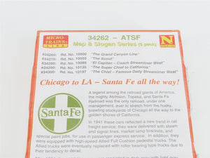 N Scale Micro-Trains MTL 34262 ATSF Santa Fe Map & Slogan Box Car 5-Pack Sealed
