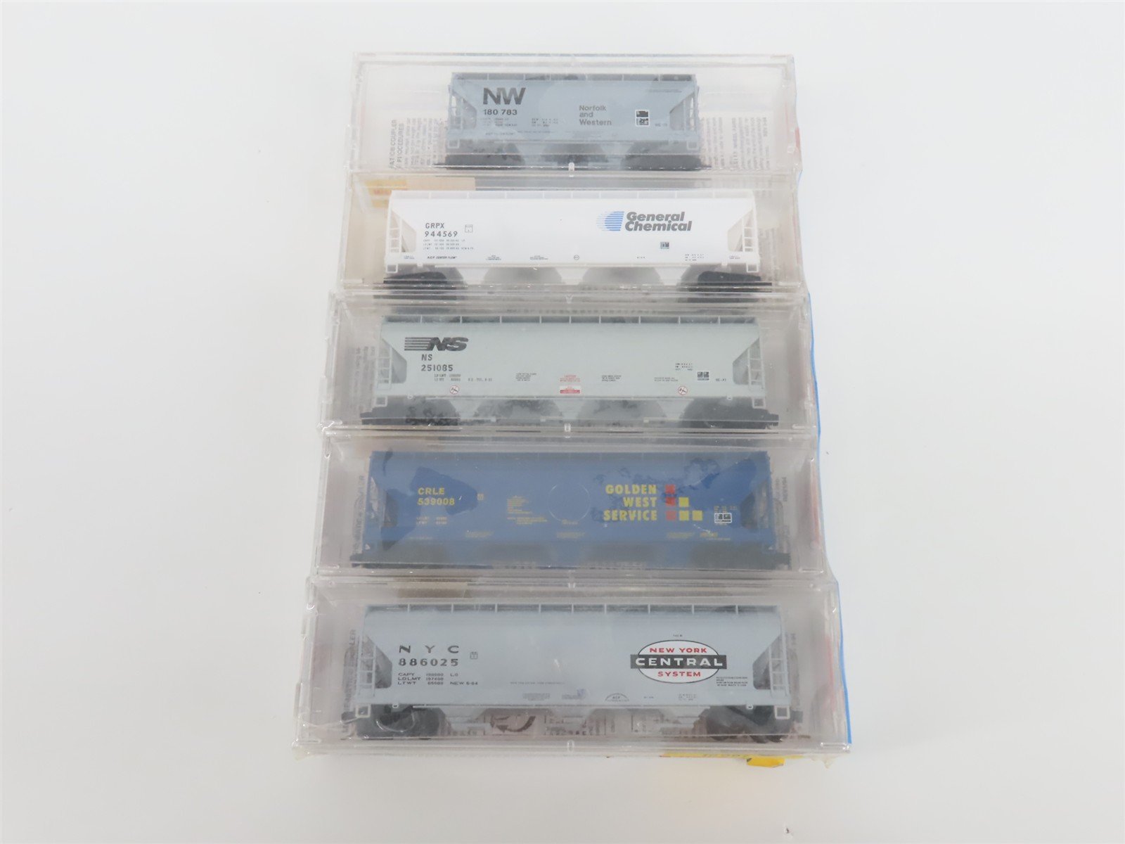 N Scale Micro-Trains MTL 19991 N&W/GC/NS/GWS/NYC Hi-Grade Hopper 5-Pack Sealed