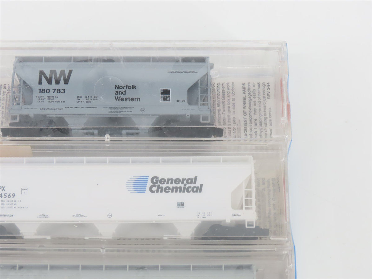 N Scale Micro-Trains MTL 19991 N&amp;W/GC/NS/GWS/NYC Hi-Grade Hopper 5-Pack Sealed