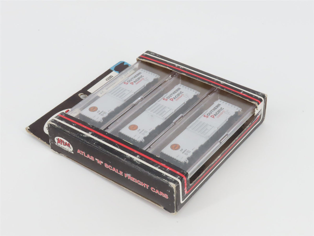 N Scale Atlas 5595 SP Southern Pacific Overnights 40&#39; Single Door Box Car 3-Pack