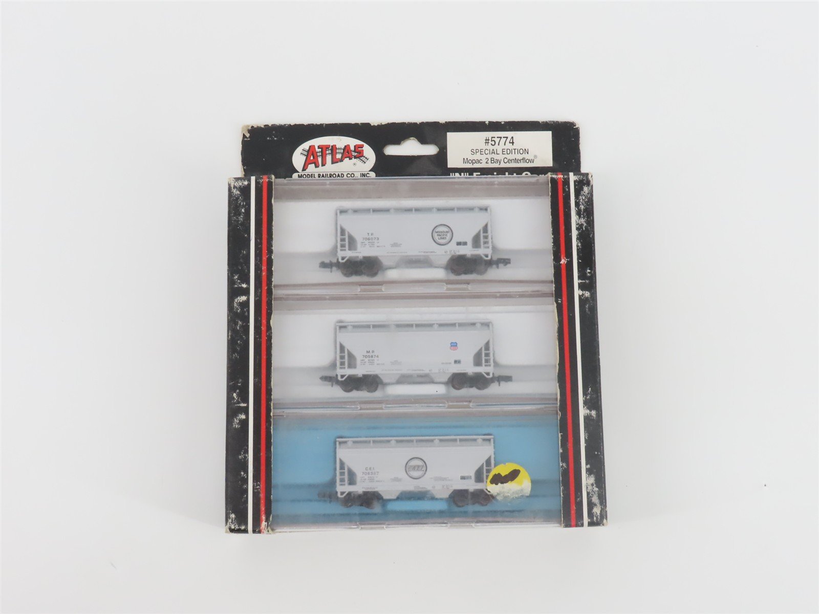 N Scale Atlas 5774 CEI/MP/TP 2-Bay Centerflow Hopper 3-Pack