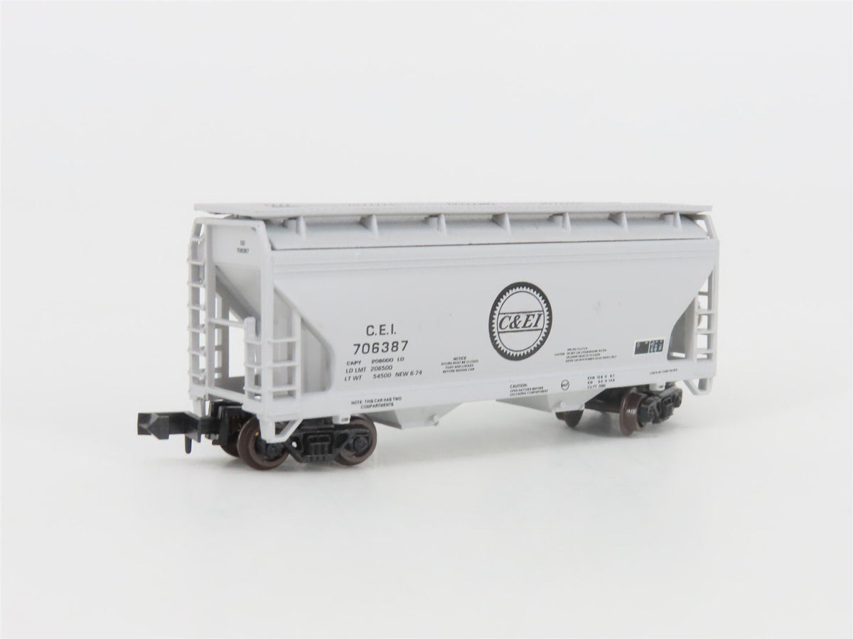 N Scale Atlas 5774 CEI/MP/TP 2-Bay Centerflow Hopper 3-Pack