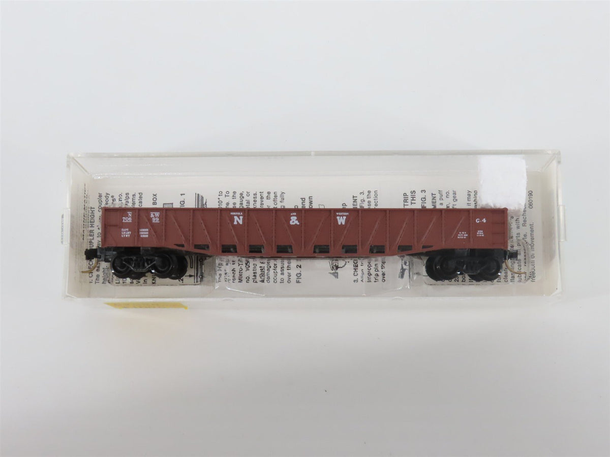 N Scale Micro-Trains MTL 62020 N&amp;W Norfolk &amp; Western 50&#39; Gondola #70699