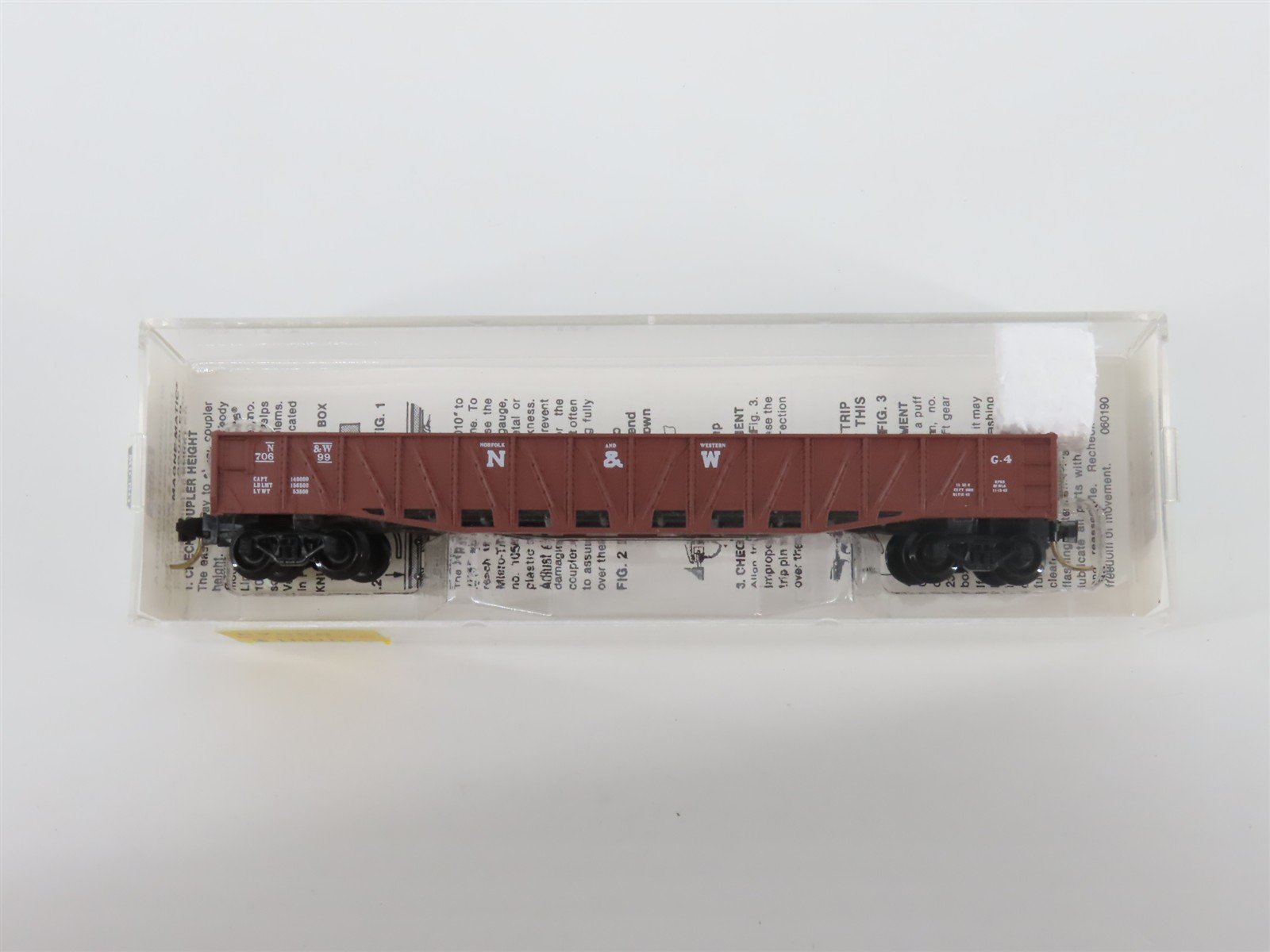 N Scale Micro-Trains MTL 62020 N&W Norfolk & Western 50' Gondola #70699