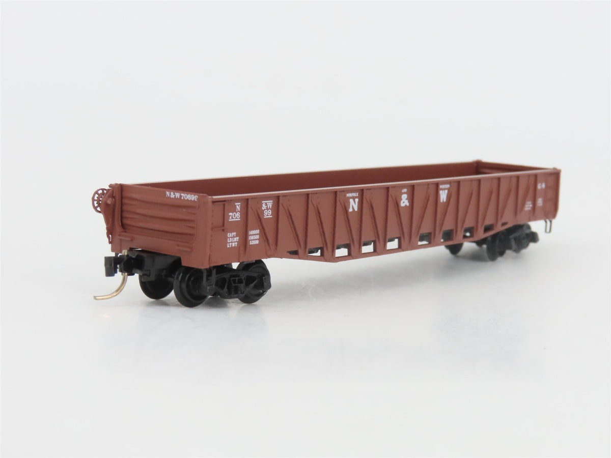 N Scale Micro-Trains MTL 62020 N&amp;W Norfolk &amp; Western 50&#39; Gondola #70699