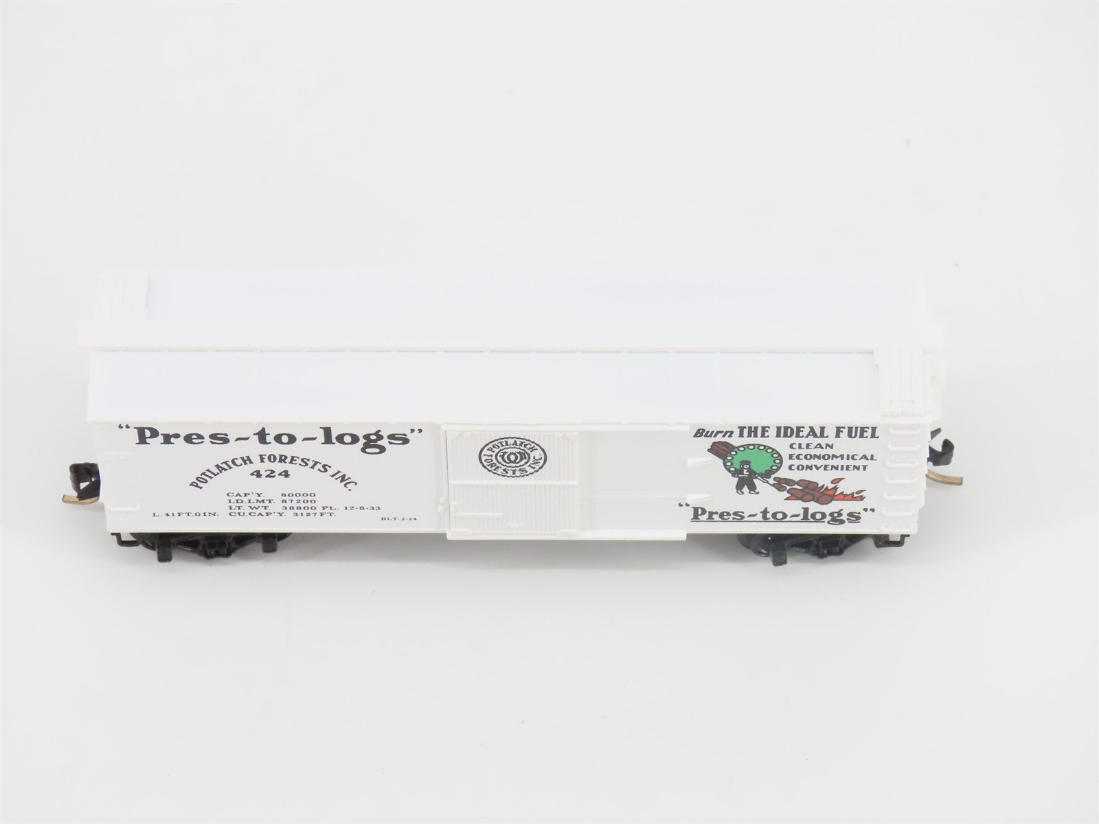 N Scale Micro-Trains MTL 42060 Potlach Lumber Co. 40' Single Door Box Car #424