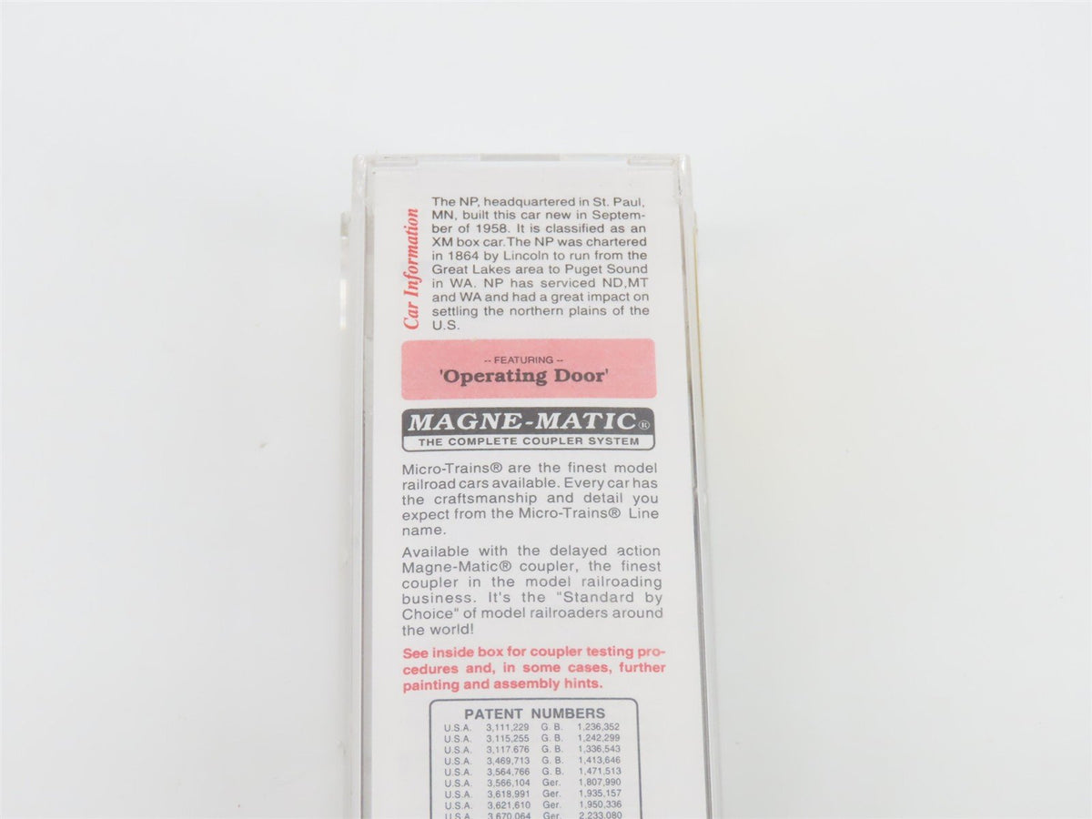 N Scale Micro-Trains MTL 22040 NP Northern Pacific Railway 40&#39; Box Car #8345