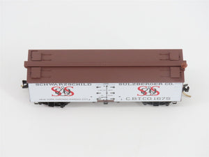 N Scale Micro-Trains MTL 58020 CBTCO Schwarzchild & Sulzberger 36' Reefer #1675