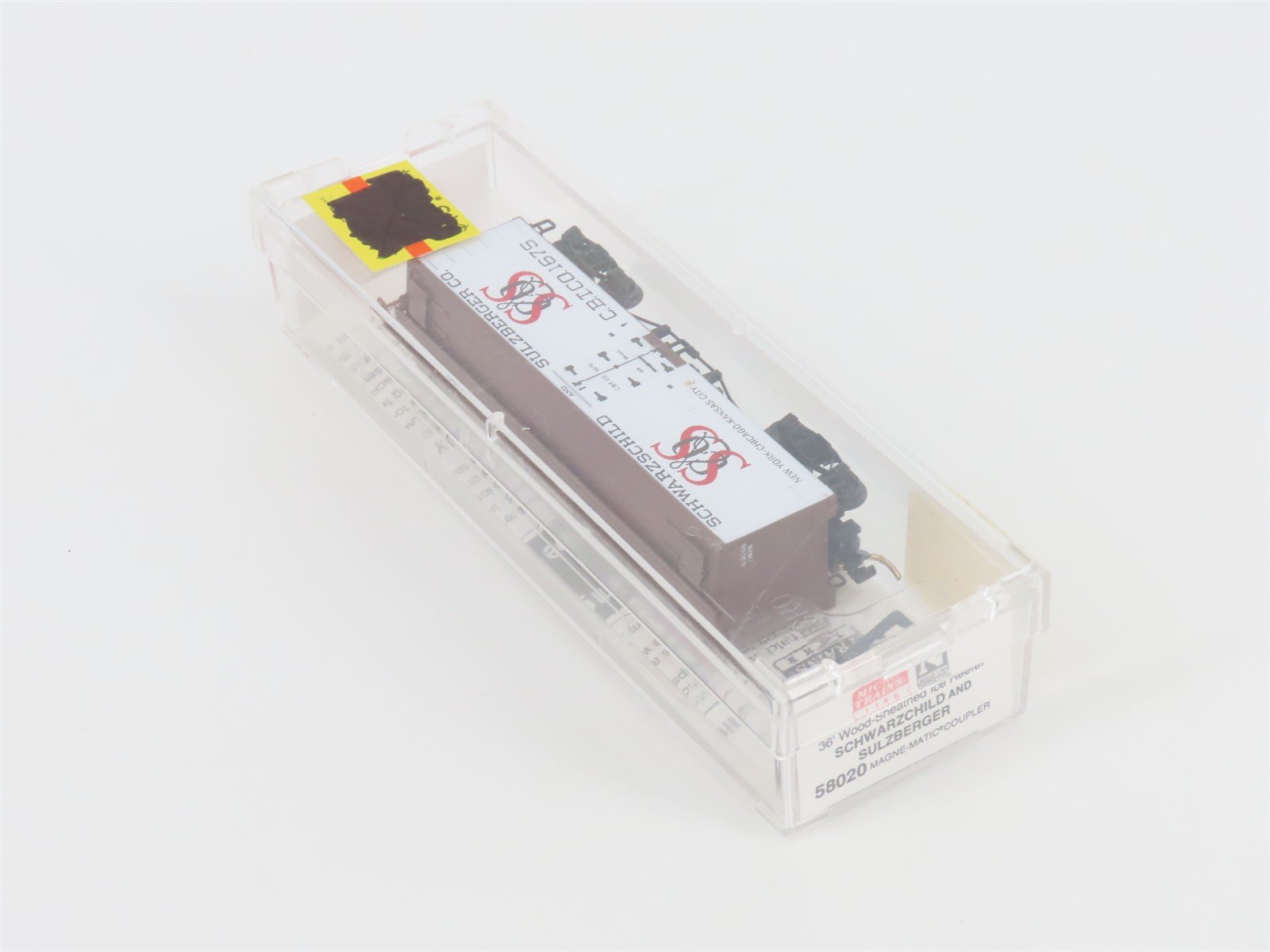 N Scale Micro-Trains MTL 58020 CBTCO Schwarzchild & Sulzberger 36' Reefer #1675