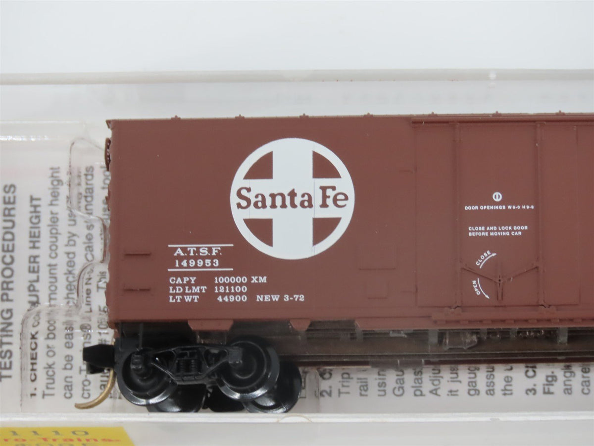 N Scale Micro-Trains MTL 21110 ATSF Santa Fe 40&#39; Plug Door Box Car #149953
